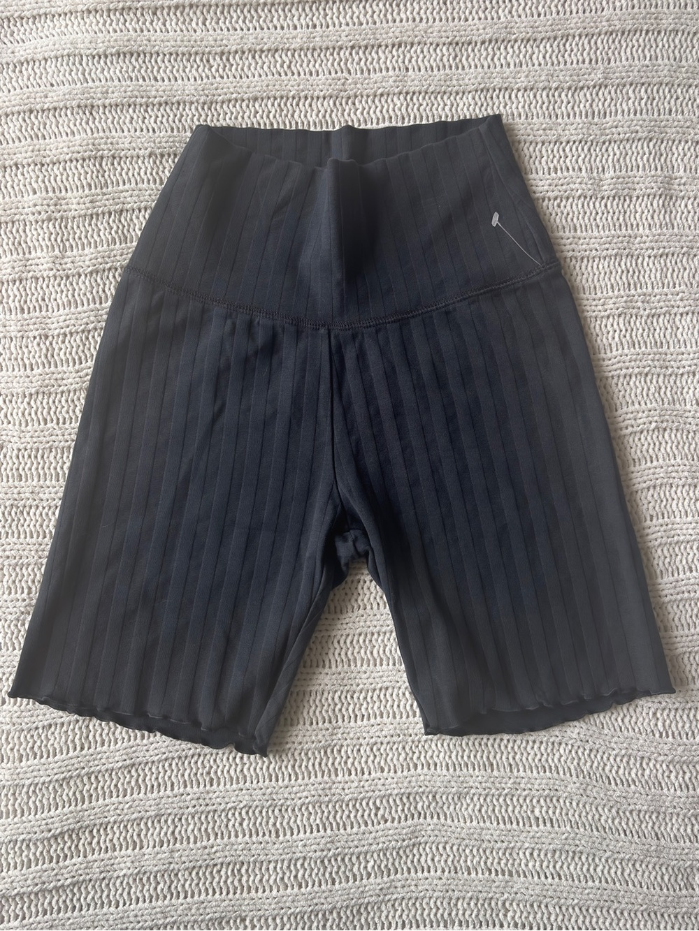 NWOT Offline by Aerie Charcoal Black High Rise Biker Shorts Size Small